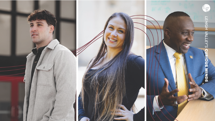 Three featured alumni in a local editorial